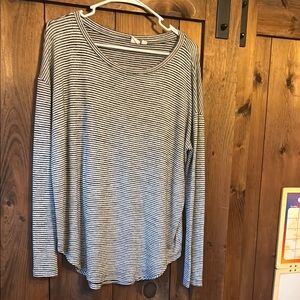 GAP Long-sleeved Women’s size Large Stripped shirt